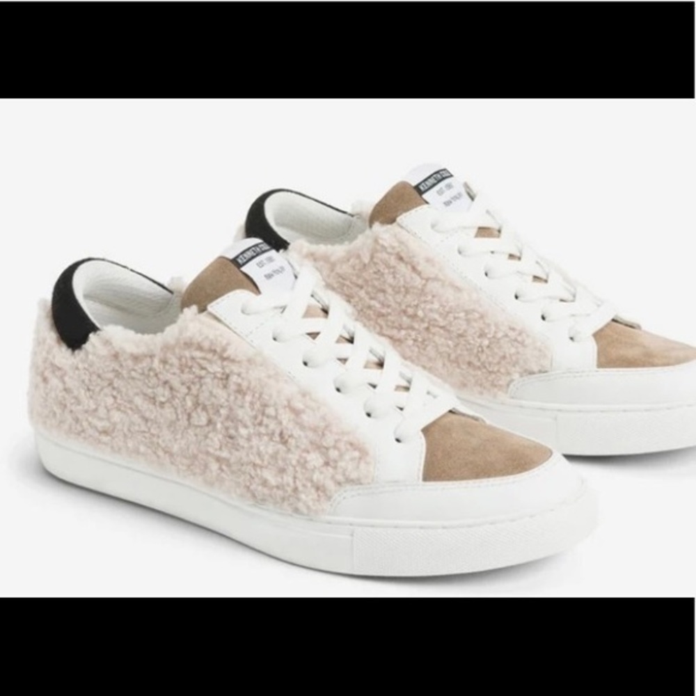 NIB-Kenneth Cole NY Faux-Shearling Sneakers